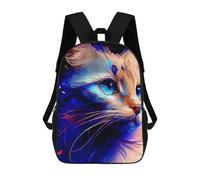 sinyumoney Flaming White Tiger Retrait - Mochila de negocios, mochila para ordenador portátil, unisex, mochila de ocio para campus, al aire libre, viajes, deportes, Pintura abstracta colorida, 17"