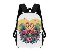 sinyumoney Flamingo Birds Love Mochila Escolar Ligera Para Aeropuerto Y Estudiantes Universitarios Para Hombres/mujeres 17inch
