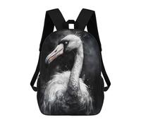 sinyumoney Flamingo Charm Watercolor Mochila Infantil Para Niñas Y Niños, Mochila De Día, Escuela Primaria, Perfecta Para La Vuelta Al Cole O Educación Física, Regalos Y Viajes 17inch