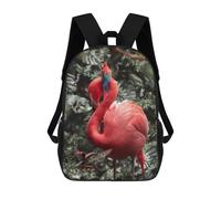 sinyumoney Flamingo Flair Mochilas Impresas En 3D Para Niños, Mochila Escolar, Mochila Informal Para Exteriores, Mochila Informal De Moda Para Niños, Lindas Bolsas De Viaje 17inch