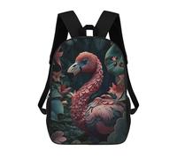 sinyumoney Flamingo in Jungle Style 3 Mochila Infantil De Moda Divertida Mochila Escolar Para Niños Y Adolescentes Con Impresión 3D Para Niños 17inch