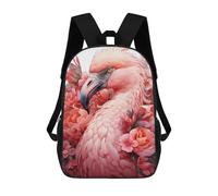 sinyumoney FLAMINGO LESSER Mochila Escolar Infantil Impresa En 3D Para Niños, Mochila De Viaje De Alta Capacidad, Bolsas Para Libros, Mochila Escolar Infantil 17inch