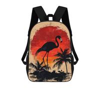sinyumoney Flamingo Sunset Mochila De Negocios Resistente Para Portátil Para La Escuela/trabajo/viajes 17inch