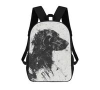 sinyumoney Flatcoated Retriever Ink Mochila Escolar Para Computadora Para La Escuela/trabajo/viajes Para Niñas, Adolescentes 17inch
