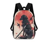 sinyumoney Flatcoated Retriever Japan Mochilas Informales Para Niños, Mochila Escolar Para Adolescentes, Niñas Y Niños, Mochilas Para Libros 17inch