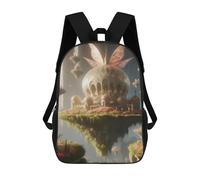 sinyumoney Floating Palace with Butterfly Mochila Ligera Para La Escuela, Mochila Escolar, Mochila Para La Universidad Para Niñas Y Adolescentes 17inch