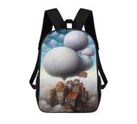 sinyumoney Floating Village in The Sky Mochila Infantil De Moda Divertida Mochila Escolar Para Niños Y Adolescentes Con Impresión 3D Para Niños 17inch