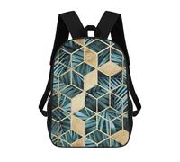 sinyumoney Floral And Gold V Mochilas Para Niños Mochila Escolar Mochila Escolar Impresa En 3D Para Niños Estudiantes De Primaria Y Secundaria 17inch