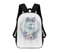 sinyumoney Floral Art Fox Painting Mochila Escolar, De Trabajo, Para Portátil, Mochila - Perfecta Para Viajes, Trabajo Y Uso Diario 17inch