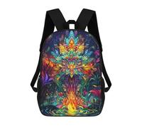 sinyumoney Floral Art Mochilas Escolares Mochilas Escolares De Secundaria Mochila Informal Para El Campus Viajes Al Aire Libre Deportes 17inch