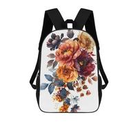sinyumoney Floral Elegance Mochila Infantil, Mochila Escolar Para Niños, Mochila Escolar Infantil Con Estampado 3D De Dibujos Animados, Mochila De Gran Capacidad Para Niños Y Niñas 17inch