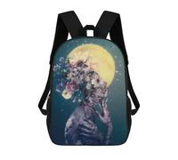 sinyumoney Floral Fantasy Surreal Artwork Mochila Escolar Grande Resistente Al Agua Para Portátil Para La Escuela/trabajo/viajes 17inch
