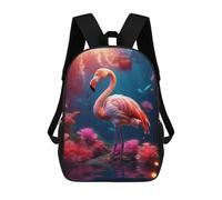 sinyumoney Floral Flamingo Flowers 17inch Mochilas Escolares Impresas En 3D, Mochilas Escolares De Moda Para Niños De Primaria Y Secundaria