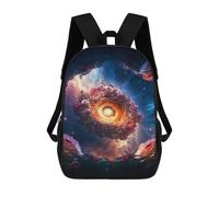 sinyumoney Floral Galaxy Art Print Mochila Escolar Resistente Al Agua, Mochila De Viaje, Bolsa Para Computadora - Perfecta Para Viajes, Trabajo Y Uso Diario 17inch