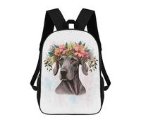 sinyumoney Floral Great Dane Dog Mochila Escolar Impermeable Para Viajes, Mochila Para Ordenador Portátil, Ideal Para Acampar, Aventuras Al Aire Libre Y Viajes Diarios 17inch