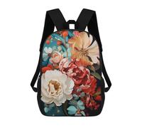 sinyumoney Floral Harmony in Art Mochila Infantil, Mochila Escolar Para Niños, Mochila Escolar Infantil Con Estampado 3D De Dibujos Animados, Mochila De Gran Capacidad Para Niños Y Niñas 17inch