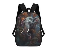 sinyumoney Floral Magical Elephant Mochila Escolar Mochilas Escolares Para Niñas Y Niños Mochila Con Bolsillo Mochila Escolar De Moda Mochila Infantil 17inch