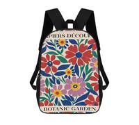 sinyumoney Floral Pattern Design Mochilas Escolares Ligeras Para Aeropuerto, Estudiantes Universitarios, Mochila Para Acampar, Aventuras Al Aire Libre Y Viajes Diarios 17inch