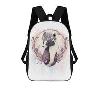sinyumoney Floral Pet Skunk Cute Art Mochila Impermeable Para Ordenador Portátil Para Campus, Actividades Al Aire Libre, Viajes Y Deportes 17inch