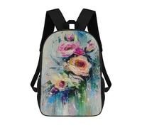 sinyumoney Floral Serenade Mochila Escolar De 17 Pulgadas Para Adolescentes, Con Estampado 3D, Ajustable Y Con Bolsillos, Ideal Para Niños, Niñas Y Estudiantes.