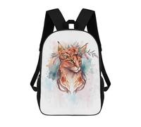 sinyumoney Floral Somali Cat Flower Mochila Ligera Informal Para El Día A Día, Mochila Escolar Para Adolescentes, Chicas, Chicos, Mujeres Y Hombres 17inch