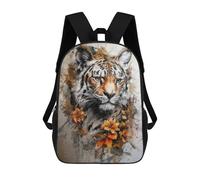 sinyumoney Floral Tiger Mochilas De Moda Impresas En 3D 17inch Mochila Escolar Informal Para Niños De Primaria Y Secundaria
