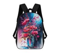 sinyumoney Floral Watercolor Arrangement Mochila Infantil, Mochila Escolar Impresa En 3D, Mochila Para Niños Y Niñas, Mochila Escolar Ajustable Para La Escuela Primaria 17inch