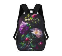 sinyumoney Flower Painting Colorful Mochila Escolar De Moda Para Estudiantes, Adecuada Para Niños Y Niñas, Mochila Informal Para Viajes Al Aire Libre, Esencial Para El Día A Día 17inch
