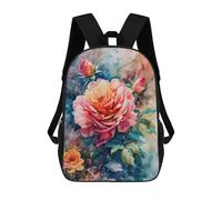 sinyumoney Flower Painting Mochila Escolar Impermeable Para Ordenador Portátil Para Adolescentes, Chicas, Chicos, Mujeres Y Hombres 17inch