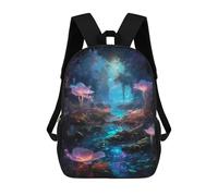sinyumoney Flowers in The Dark Mochila Escolar, Mochila De Viaje Para La Universidad, Mochilas Para Acampar, Aventuras Al Aire Libre Y Viajes Diarios 17inch