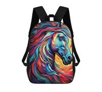 sinyumoney Flowing Horses Mane Mochila, Mochila Infantil, Mochila Escolar Para Estudiantes, Mochila Para Libros, Mochila Escolar Impresa En 3D Para Niños Y Niñas 17inch