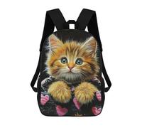 sinyumoney Fluffy Kitten Blanket Mochila Escolar Resistente Al Agua Para Ordenador Portátil Para La Escuela/trabajo/viajes 17inch