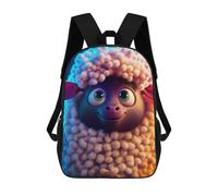 sinyumoney Fluffy Sheep Portrait Mochilas Para Niños Y Estudiantes, Mochilas Escolares Impresas En 3D, Mochilas Para Estudiantes De Primaria Y Secundaria Para Niños Y Niñas 17inch