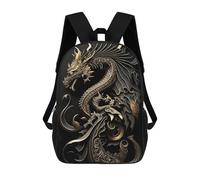 sinyumoney Flying Dragon Art Deco Mochila Infantil De 17 Pulgadas, Mochila Escolar Con Estampado 3D De Dibujos Animados Para Niños Y Adolescentes.