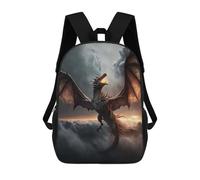 sinyumoney Flying Dragon Mochila Escolar Para Niños De 17 Pulgadas, Mochila Informal De Viaje Para Niños Y Niñas, Mochila De Gran Capacidad Para El Día A Día 17inch