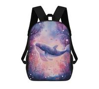 sinyumoney Flying Whale in A Forest Mochila De Moda Para Papelería, Impermeable, Estilo Casual, Para Hombres Y Mujeres 17inch