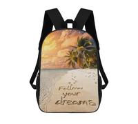 sinyumoney Follow Your Dreams Mochila Ligera Para Aeropuerto, Estudiantes Universitarios, Niñas, Niños Y Adolescentes 17inch