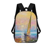 sinyumoney Following The Wind Mochila Escolar, De Negocios, Para Portátil, Unisex, Informal, Para Niñas, Niños Y Adolescentes 17inch