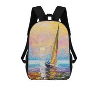 sinyumoney Following The Wind Mochila Escolar Resistente Al Agua, Mochila De Viaje, Bolsa Para Computadora Para La Escuela/trabajo/viajes 17inch