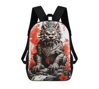 sinyumoney Foodog Japanese Ink Mochila Para Niños, Adolescentes Y Estudiantes, Mochilas Para Niñas, Mochilas Para Niños Pequeños, Primaria Y Secundaria 17inch