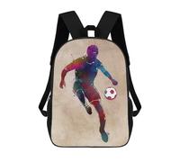 sinyumoney Football Soccer Player Mochila De Moda Para Papelería, Impermeable, Informal, Para Hombres, Mujeres Y Adolescentes 17inch