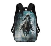 sinyumoney For The King Mochila Escolar Infantil De Moda Informal Mochilas Infantiles Impresas En 3D Mochila Grande Para Niño 17inch