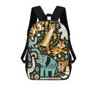 sinyumoney Forest Fiesta Paradise Mochilas Para Niños Y Estudiantes, Mochilas Escolares Impresas En 3D, Mochilas Para Estudiantes De Primaria Y Secundaria, Mochilas Para Niños Y Niñas 17inch