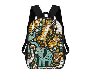 sinyumoney Forest Fiesta Paradise Mochilas Para Niños Y Estudiantes, Mochilas Escolares Impresas En 3D, Mochilas Para Estudiantes De Primaria Y Secundaria, Mochilas Para Niños Y Niñas 17inch