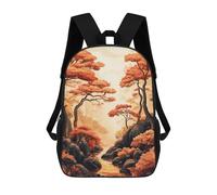 sinyumoney Forest in Autumn Nature Mochila Infantil Escolar Para Niños Con Estampado 3D De Dibujos Animados, Mochila Escolar Para Estudiantes, Mochila Para Portátil Para Niños Y Niñas 17inch