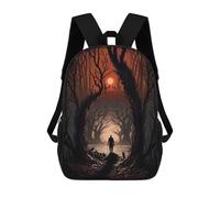 sinyumoney Forest Path to Sunset Mochila Para Niños, Adolescentes Y Estudiantes, Mochilas Para Niñas, Mochilas Para Niños Pequeños, Primaria Y Secundaria 17inch