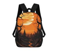 sinyumoney Forest Sunset Mochila Escolar Para Niños, Mochila Escolar De Gran Capacidad Para Niños, Mochila Escolar 3D, Regalos Para Niños 17inch