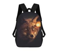 sinyumoney Fox And Glowing Butterfly Mochila Escolar Para Niños, Mochila Escolar Impresa En 3D Para Estudiantes De Primaria Y Secundaria 17inch
