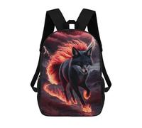 sinyumoney Fox Animal Mochilas Impresas En 3D 17inch Mochila Escolar Infantil Para Exteriores, Mochila Informal De Día, Bolsas De Viaje Informales Para Estudiantes De Secundaria