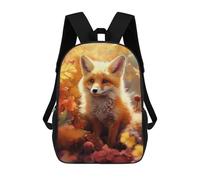 sinyumoney Fox Autumn Mochila Escolar Infantil Estampada Para Adultos Y Niños, Mochila De Viaje Para El Día A Día 17inch
